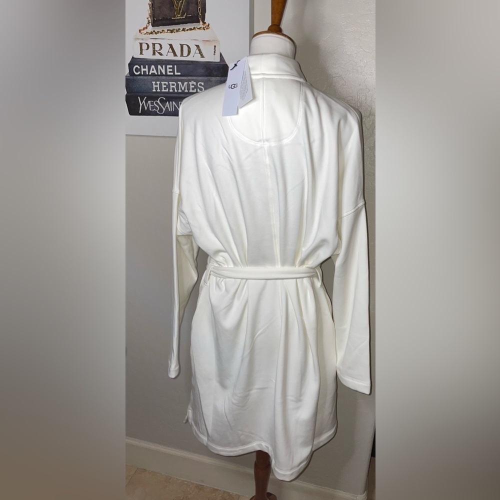 🎉HP🎉New! UGG Double Knit Brushed Fleece Braelyn Il Robe Cream Women's Size XL🤍 - Picture 12 of 16